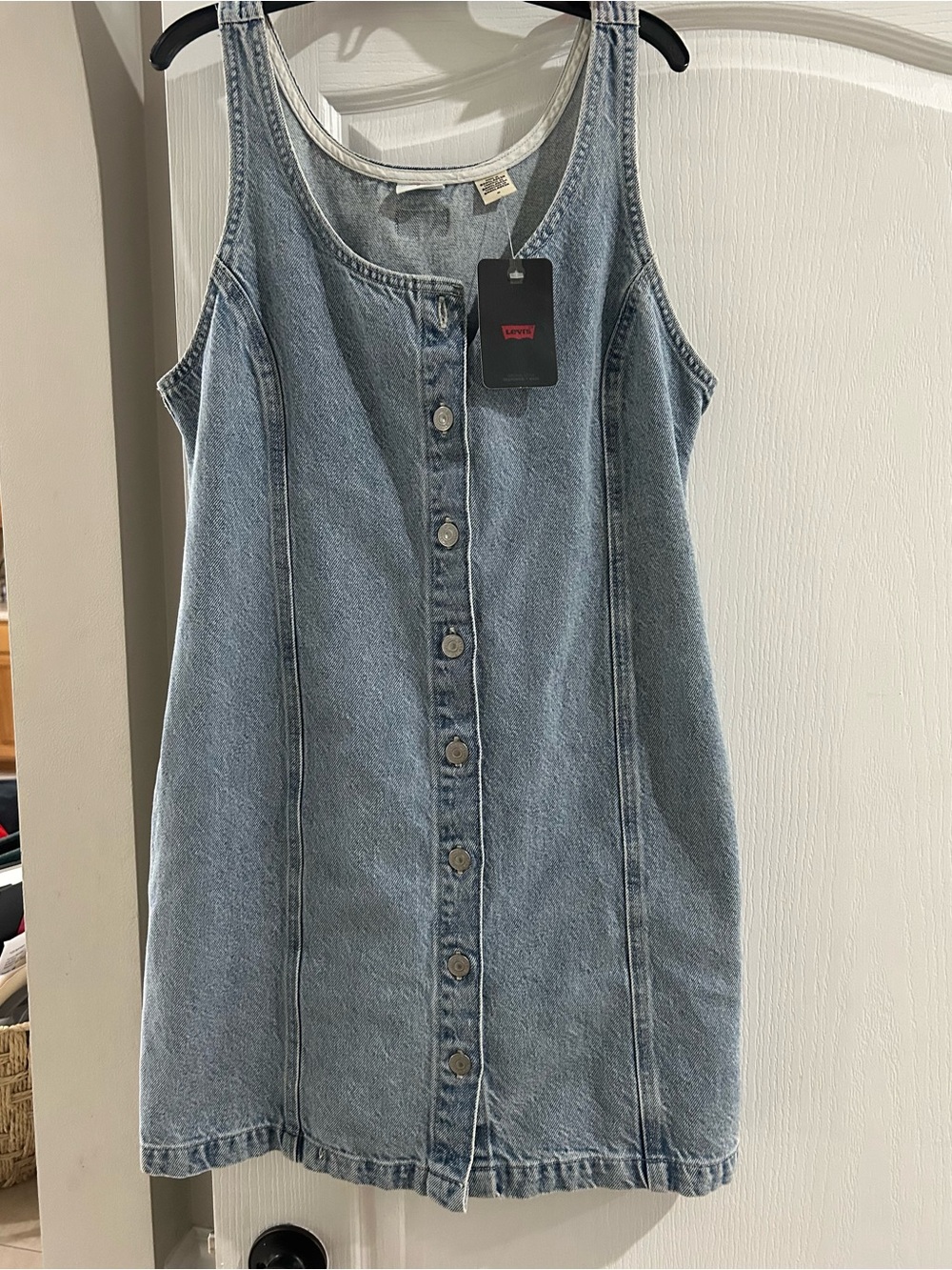 Levi's Light Blue Denim Button-Front womens Dress